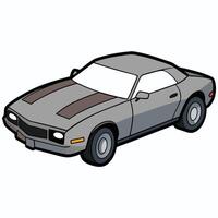 Simple Luxury SUV Art with Flat Color Design vector