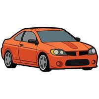 Custom Car Illustration for Tuning and Modifications vector