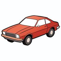 Abstract Car Art with Geometric Shapes and Colors vector