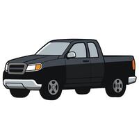 Bold and Simple Car Illustration with Solid Colors vector