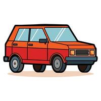 Clean Design of a Car in Solid Colors for Branding vector
