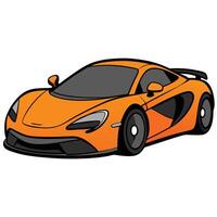 Modern Car Icon Design in Flat with Solid Colors vector