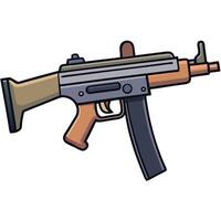 Clean Gun Design with Bright Solid Colors vector
