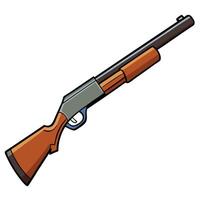 Gun Design with Bold Colors and Simple Flat Style vector