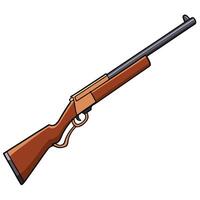 Modern Gun in Flat Style with Bright Solid Colors vector