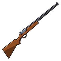 Gun Design for Firearm Branding in Flat Style vector