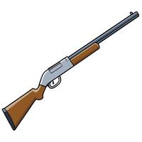Gun Icon Design with Flat Style and Solid Colors vector