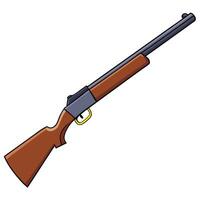 Flat Gun Illustration with Bright Colors and White Background vector
