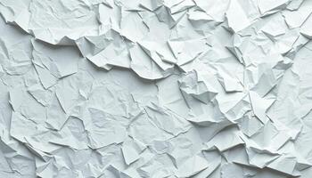 Crumpled White Paper Texture Abstract Gray and White Background photo