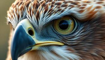 Detailed Close Up of a Bird of Prey photo