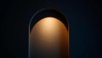 Dark Background Illuminated Arch Design photo