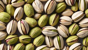 Green and Off-White Pistachio Nuts Close-up photo