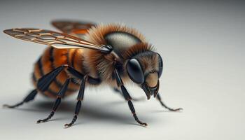 Close Up View Of A Honeybee photo