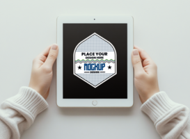Digital tablet pc mock up with smartphone for modern tech interface and gadget designs psd