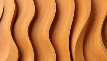 A 3d rendering of a wooden wall with wavy lines photo