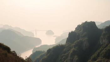 Misty Mountain Valley River View photo