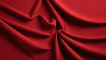 Draped Red Fabric Texture Background photo