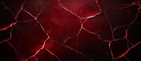 Cracked red marble texture background with dark accents, showcasing intricate patterns and vibrant colors. This striking design evokes sense of depth and drama photo
