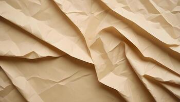 Textured beige paper featuring fine lines and subtle surface irregularities photo