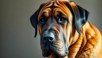Elegant Spanish Mastiff in a Soft Focus Background photo
