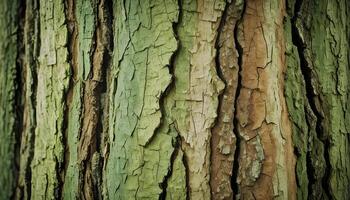Weathered tree bark with intricate patterns perfect for organic designs photo