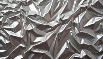 Reflective foil with smooth crinkle lines, perfect for modern and artistic backgrounds photo