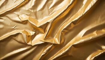 Shiny foil texture with a crinkled effect, creating a reflective and dynamic surface photo