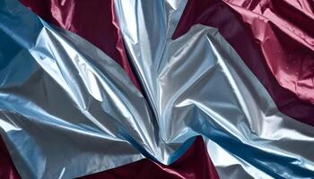 Crinkled shiny foil, ideal for creating energetic and celebratory design elements photo