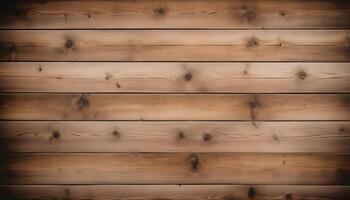 Wooden planks in light to medium brown with visible knots and grain patterns, arranged horizontally photo