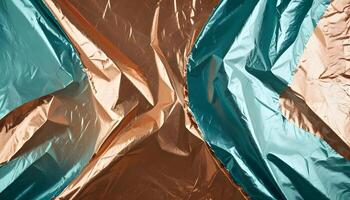Crinkled shiny foil with a reflective surface, perfect for adding excitement to any design photo