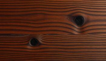 Dark oak wood grain texture with deep chocolate hues, visible knots, and intricate patterns photo
