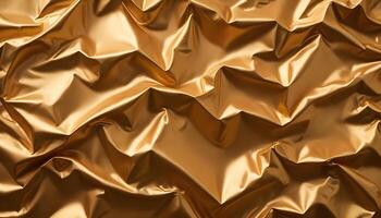 Smooth shiny foil surface with intricate crinkling, creating a sophisticated look photo