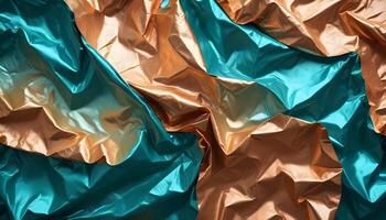 Shiny foil with crinkled texture, ideal for adding energy to any festive project photo