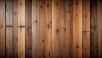 Rustic wooden background with uneven brown tones and weathered texture photo