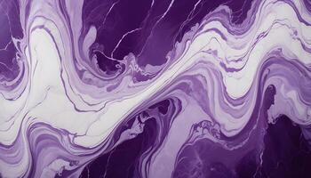Polished marble with a sophisticated mix of purple and white, ideal for creating bold yet serene spaces photo