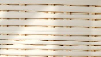 Wooden slats in a horizontal pattern, creating a warm and natural background texture photo