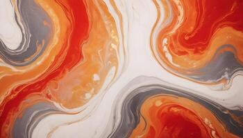 Mesmerizing swirls of orange, red, and gray forming a dynamic abstract background photo