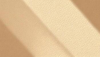 Flat lay of textured beige leather with light shadows adding depth photo