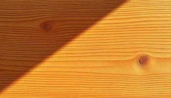 Wooden planks with a diagonal shadow pattern, creating an interesting textural and lighting effect photo