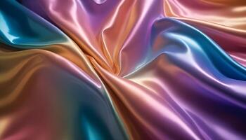 Iridescent fabric with stunning color variations for a bold background photo