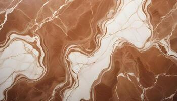 Smooth marble surface in elegant brown and white, adding a touch of sophistication photo