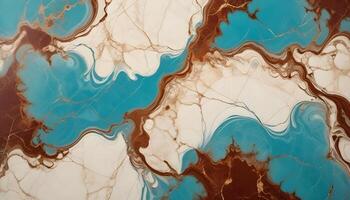 Luxurious smooth marble in turquoise and white, featuring a refined, fluid pattern ideal for upscale spaces photo