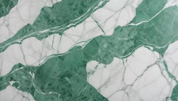 Smooth and sleek marble texture in green and white, perfect for creating upscale atmospheres photo