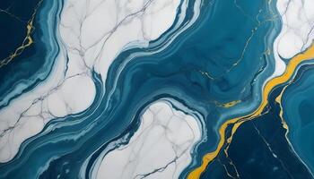 Smooth and polished teal and white marble, enhancing spaces with a fresh and modern touch photo