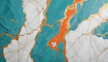 Sleek and sophisticated teal marble with gentle white veining, adding a touch of luxury to interiors photo