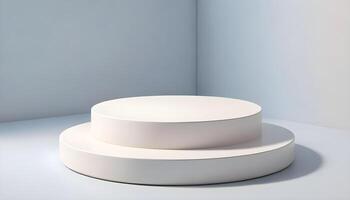 Subtle white ceramic texture creating a refined backdrop for product displays photo
