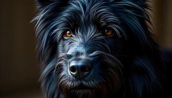Strobel dog with a keen expression, highlighting its well defined features and fur texture photo