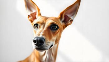 A dog with big ears and a big nose photo