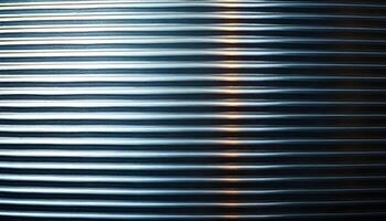 Brushed steel metal mesh with linear patterns and warm orange highlights photo