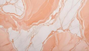 Elegant peach marble with delicate white streaks, ideal for high end interior design photo